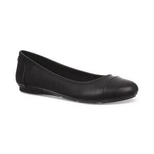 Alfani Women's Step 'N Flex Tavii Flats, Black Smooth Size 7M